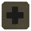 PATCH MEDIC CROSS LASER CUT - RANGER GREEN/BLACK - M-TAC
