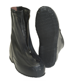 German Rubber Overshoes With Zipper - Used 