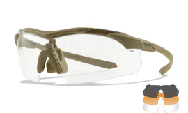 Eyewear - Wileyx - VAPOR COMM 2.5 Grey/Clear/Light Rust Matte Tan Frame