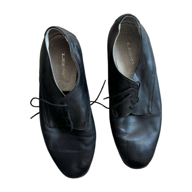 PANTOFI DIN PIELE NEAGRA - SURPLUS MILITAR ARMATA ROMANA - UZATI