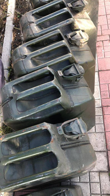 CANISTRA METALICA - 20 L - SURPLUS MILITAR ARMATA ROMANA - IN STARE BUNA