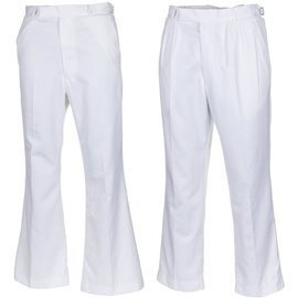 PANTALONI BRITANICI DE UNIFORMA - ALB - FOLOSIT
