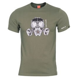 T-SHIRT - AGERON "GAS MASK" - Pentagon® - OLIVE
