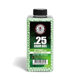 Bidon bile G&G Armament 0.25 g - 2700 buc - Tracer Green