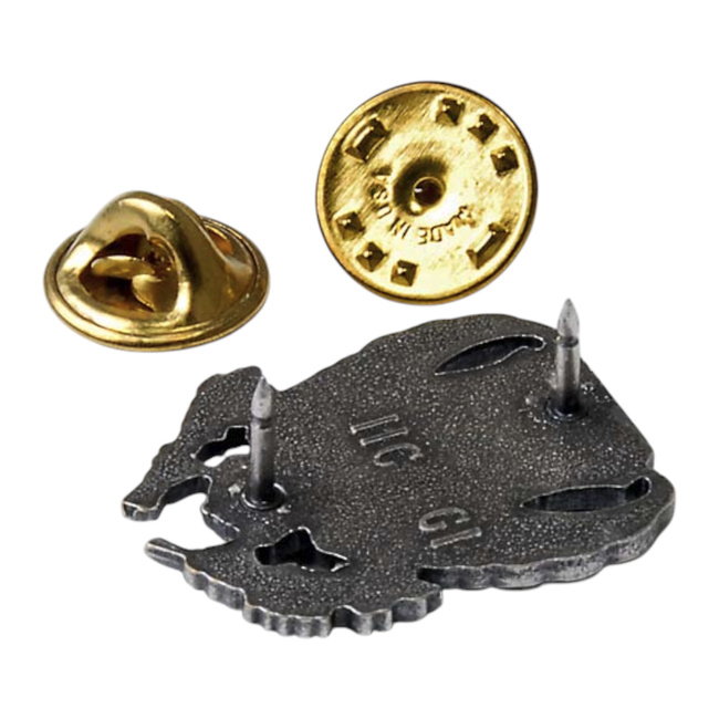 PERECHE INSIGNE METALICE VINTAGE PENTRU GULER - VULTUR - FORTELE AERIENE AMERICANE - SURPLUS MILITAR ARMATA AMERICANA - CA NOI