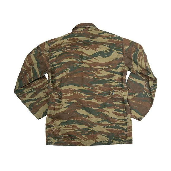 BDU FIELD JACKET - GREEK LIZARD CAMOUFLAGE - MILITARY SURPLUS - USED