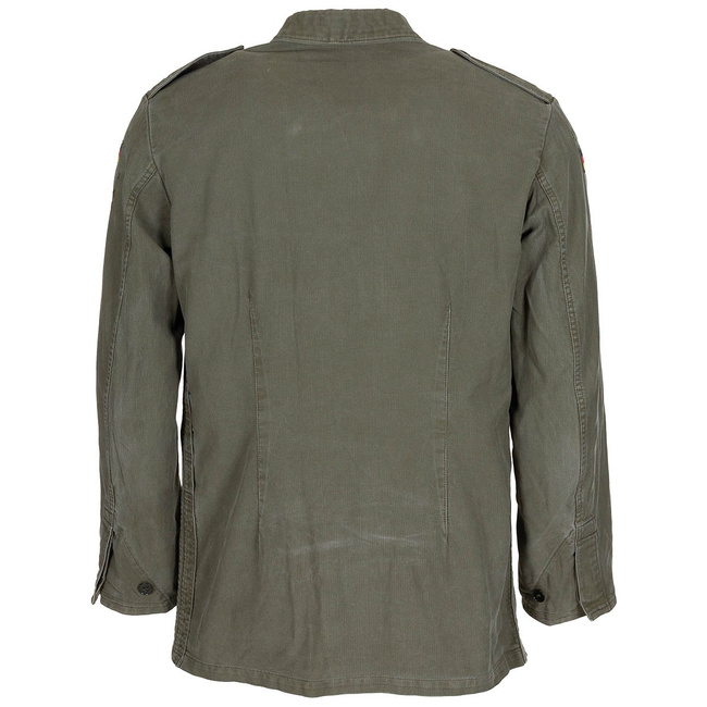 Jacheta militara Moleskin - Surplus militar de la armata Germana - Verde OD - Uzata 
