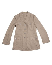 GERMAN UNIFORM JACKET - KHAKI - MILITARY SURPLUS - LIKE NEW