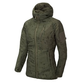 JACHETA CU GLUGA PENTRU FEMEI - WOLFHOUND - Climashield Apex - Helikon-Tex - CAMUFLAJ DESERT NIGHT