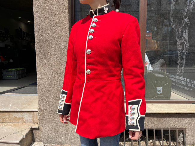 TUNIC WITHOUT EPAULETS - BRITISH ARMY MILITARY SURPLUS - RED - USED