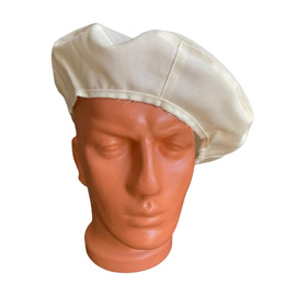 Husa textila pentru cascheta - Marime universala - Surplus Militar Armata Romana - Alb-Crem - In stare buna