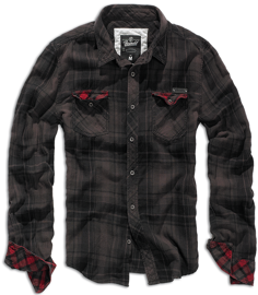 Camasa Checkshirt Duncan Brown / Black Charcoal