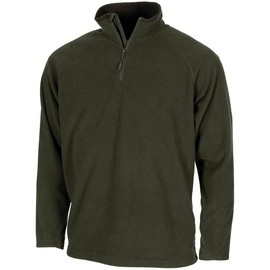 BLUZA CU MANECA LUNGA TROYER MICROFLEECE, 200G/M2 - VERDE OD - MFH