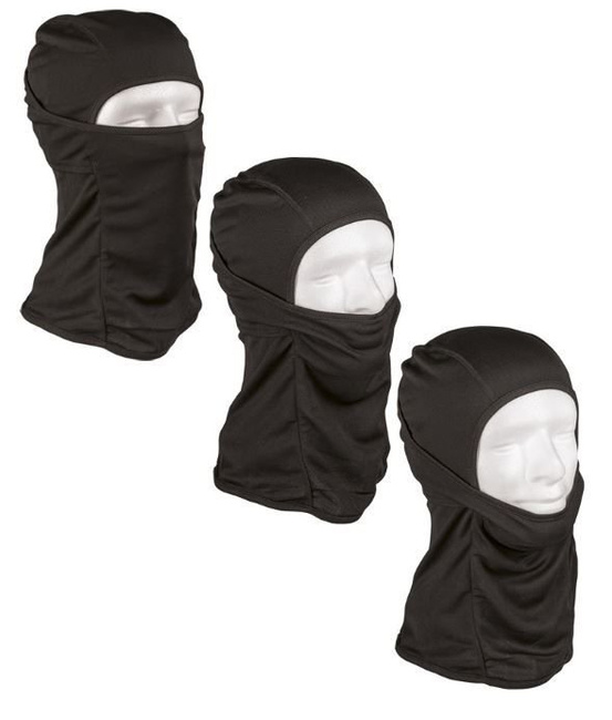 Black TACTICAL BALACLAVA OPEN