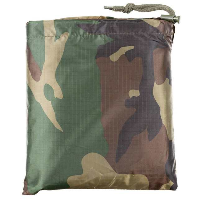 PELERINA DE PLOAIE, PONCHO RIP-STOP - 144 x 223 CM - MFH - CAMUFLAJ WOODLAND