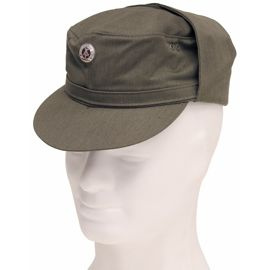 NVA CAP - WITH BADGE - OD GREEN - MILITARY SURPLUS - LIKE NEW