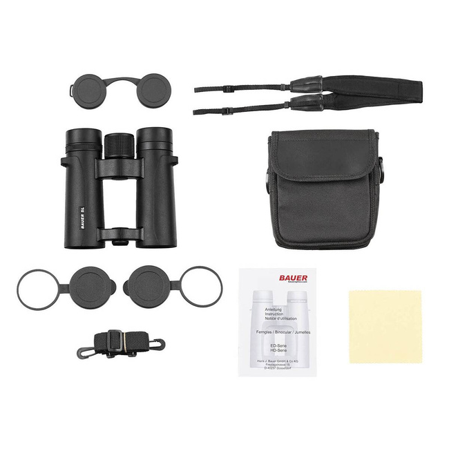 BINOCLU BAUER SL, OUTDOOR REZISTENT LA APA - 10 X 34 - NEGRU - MFH