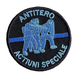 EMBLEMA, PATCH ROTUND - ANTITERO - ACTIUNI SPECIALE - CU APLICARE VELCRO (CU SCAI)