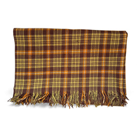 Patura de lana cu franjuri la capete - Vintage - 150x190 cm - Surplus Militar Armata Romana - Uzata