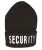 BLACK WATCH CAP W. EMBROIDERY SECURITY