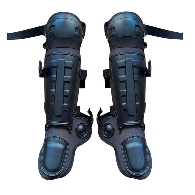 PERECHE PROTECTII TIBIE SI GENUNCHI - ANTI PROTEST - NEGRE - LECTER TACTICAL