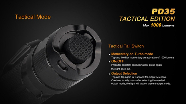 Lanterna Fenix PD35 - Tactical, impermeabila