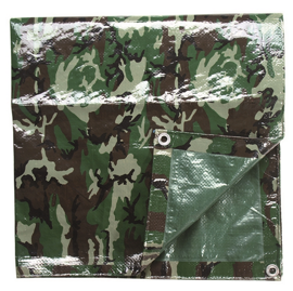 POLYETHYLENE TARPAULIN - Mil-Tec - WOODLAND - 285 x 400 CM