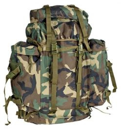 RUCSAC GERMAN MOUNTAIN BACKPACK 80 L WOODLAND CAMO