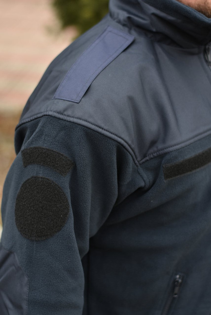 POLAR JACKET - CLASSIC ARMY - Helikon Tex - NAVY BLUE - WITH EMBLEMS - IGSU