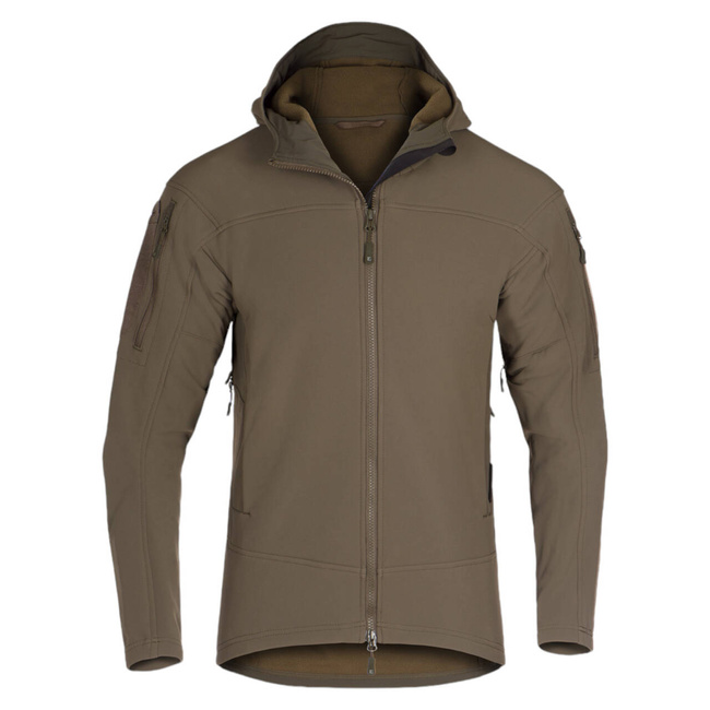 AUDAX SOFTSHELL HOODIE - RAL7013 - CLAWGEAR
