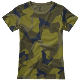 LADIES COTTON T-SHIRT - SWEDISH CAMO - BRANDIT