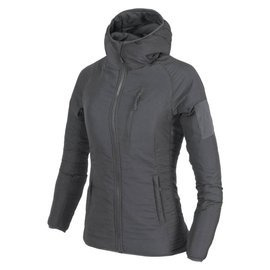 JACHETA CU GLUGA PENTRU FEMEI - WOLFHOUND - Climashield Apex - Helikon-Tex - GRI FUMURIU