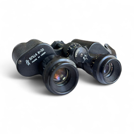 Binoclu vintage cu curea de transport si protectie pentru oculare - БПЦ4 8x30 - URSS - Rar - De colectie - Surplus Militar Armata Romana - In Stare Buna