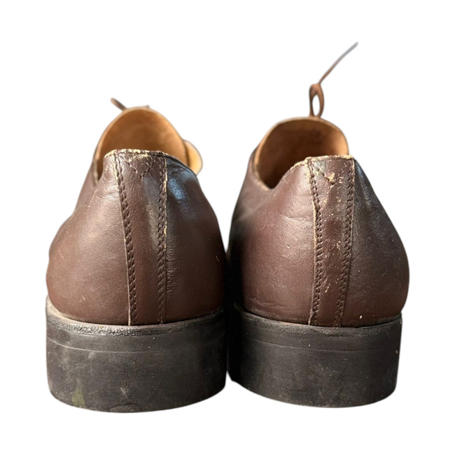 Leather shoes RSR Period - Military surplus from the Romanian army - Brown - In good condition