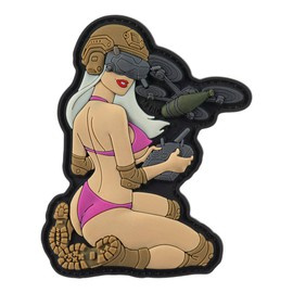 PATCH TACTICAL GIRL ?6 PVC - COLORAT - M-TAC