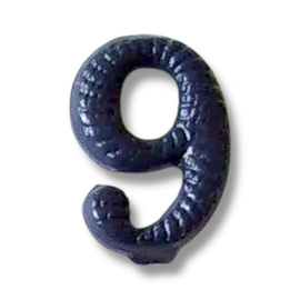 Numar metalic - 9 - Albastru Inchis - Surplus Militar Armata Ungariei - Ca nou