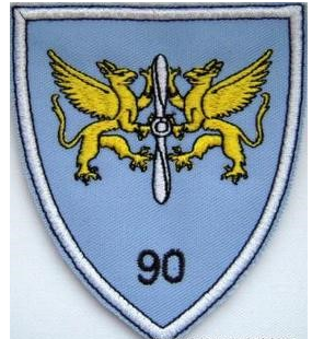 Emblema, ecuson aviatie baza 90 - Albastru