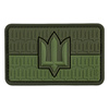 UKRAINE FLAG PATCH WITH TRIDENT OF THE ARMED FORCES OF UKRAINE PVC - OLIVE - M-TAC