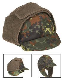 Caciula de iarna - Surplus militar din armata germana - Flecktarn - Uzata