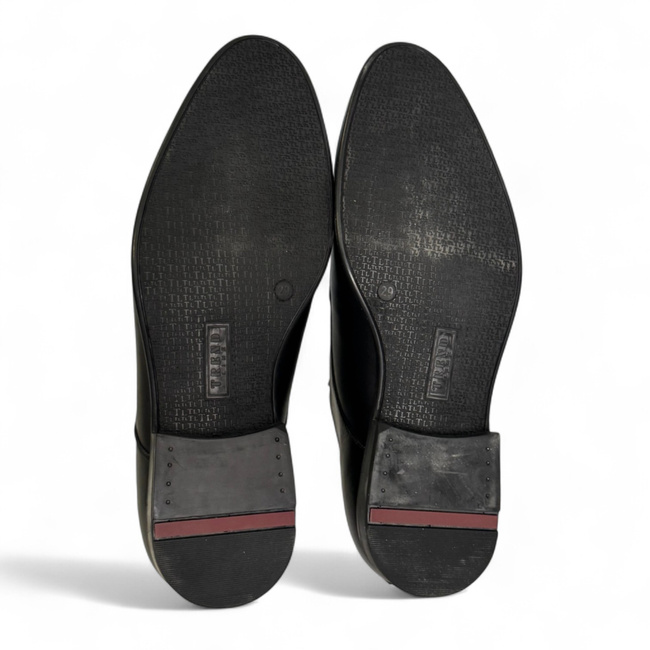 Classic Leather Shoes for Local Police, ANP, Gendarmerie, and IGSU - MARISDAL Shoes - Black Vitello