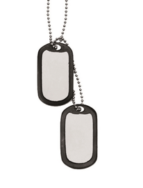 Placute de identificare US Dog Tag Argintii