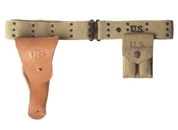 Curea pentru toc de pistol US M36, Khaki - repro