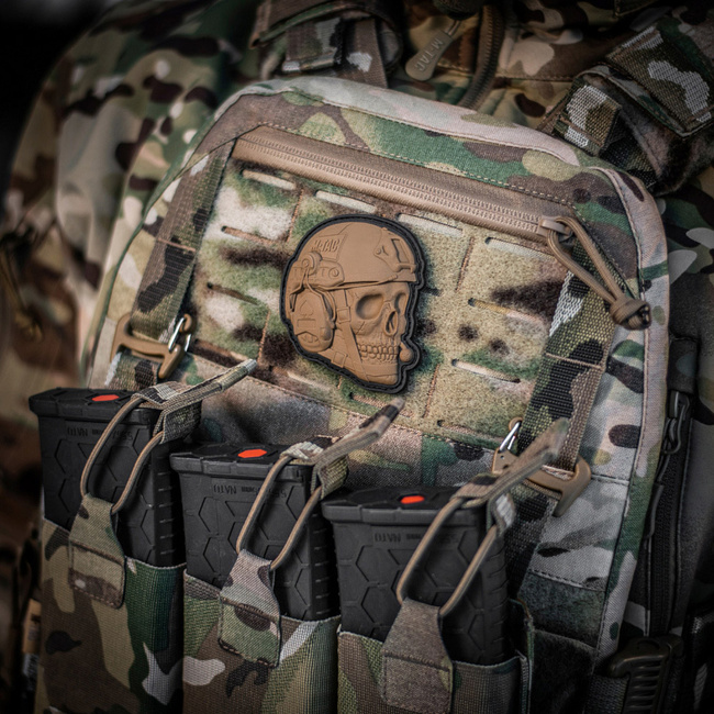 PATCH OPERATOR SKULL - 3D PVC - COYOTE - M-TAC
