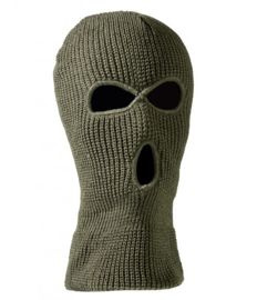 MASCA BALACLAVA ACRYLIC 3-HOLE OLIV