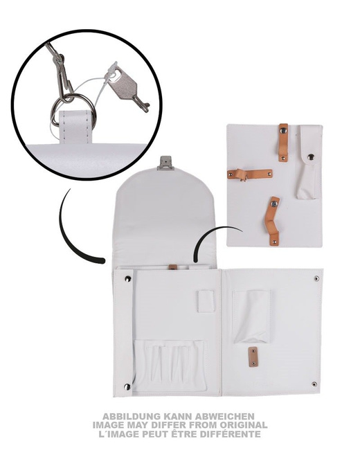 VINYL MAP CASE - WHITE - MILITARY SURPLUS CZECH ARMY - LIKE NEW