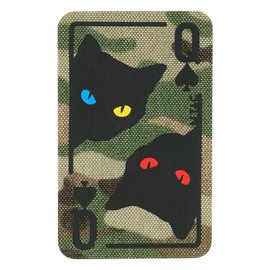 PATCH CARTE REGINA DE PICA - LASER CUT - CORDURA - MULTICAM/NEGRU - M-TAC