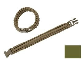 BRATARA SURVIVAL PARACORD - verde