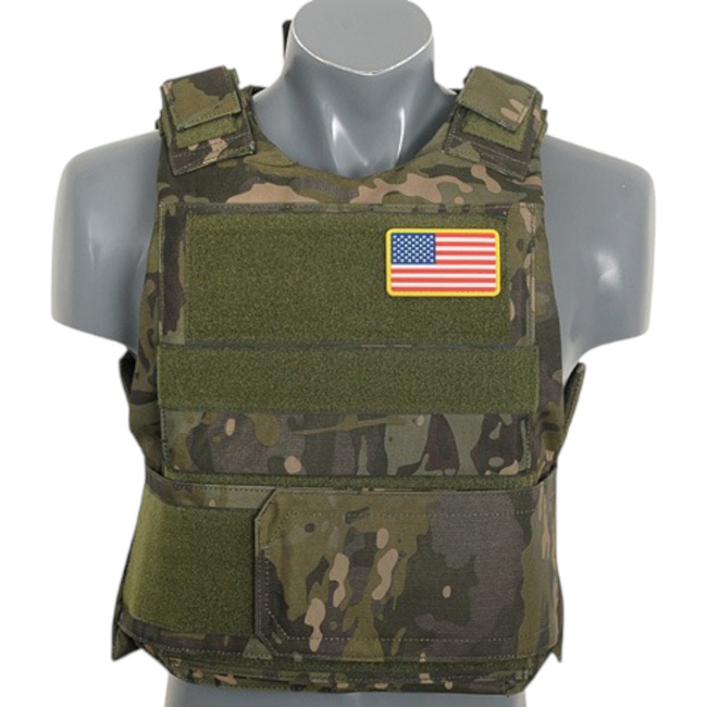 Vesta tactica standard cu insertii balistice soft dummy - Delta Soft Body Armor - MT Camo - 8FIELDS