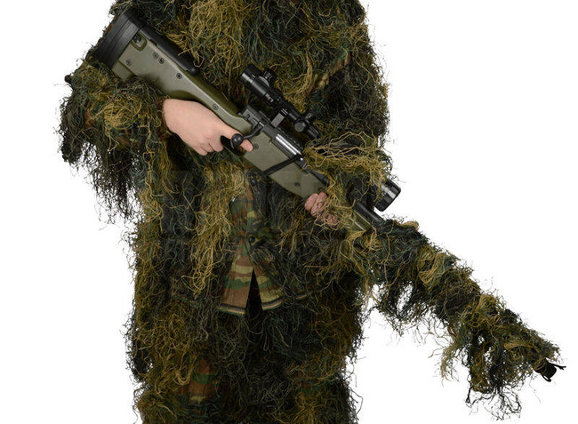 COSTUM DE CAMUFLAJ "GHILLIE" - 4 PIESE - Mil-Tec - WOODLAND