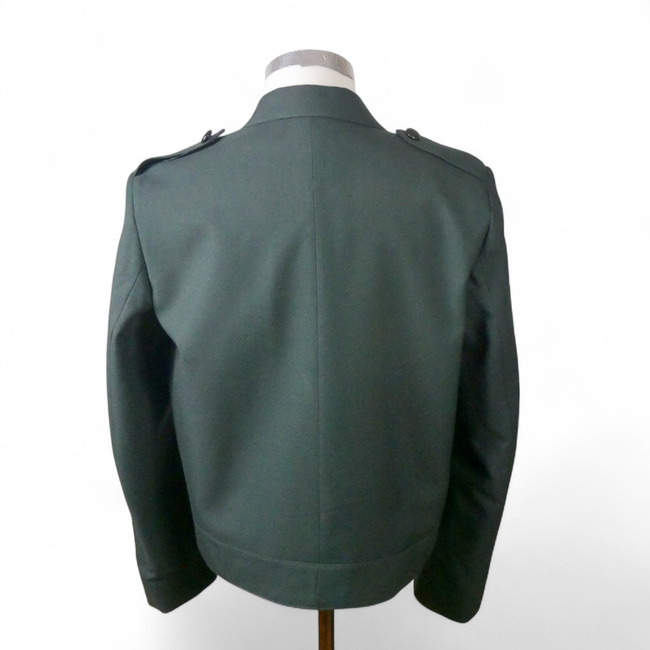 BLOUSON WITH BUTTON PLACKET - GREEN - BELGIAN MILITARY SURPLUS - LIKE NEW
